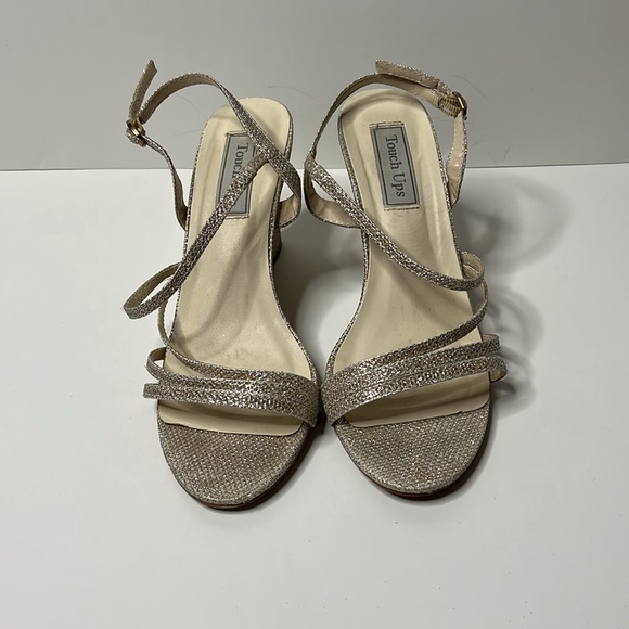 Touch Ups size 8 strappy, glittery wedges - Picture 3 of 9